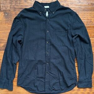 J. Crew Classic Brushed Twill Button Down Shirt, Size Medium